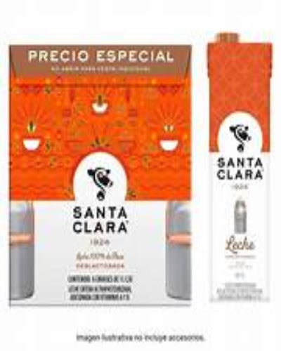 Caja Leche santa Clara Deslactosada 6/1 L