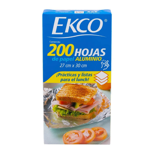Hojas de Aluminio 200pzas Ecko