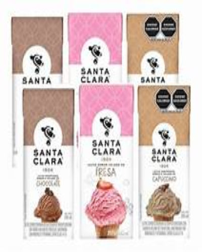 Caja leche santa clara 27 envases de 180 ml